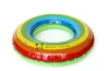 Inflatable durable rainbow tube swim ring adult baby swim ring