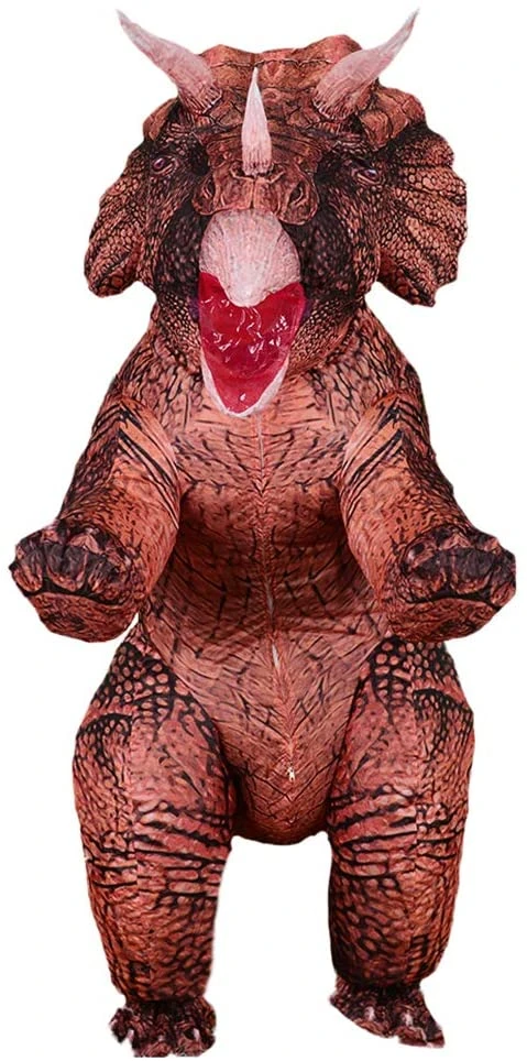 Inflatables Dinosaur Costume for Adult Blow up Triceratops Costumes Christmas costume