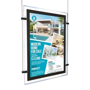 innovative advertising panel sign real estate led poster digital signage illuminated led display a4