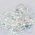 Import Iridescent White color with bullion colorful Glitter Hexagon shapes Glitter for nail art DIY and Holiday&#39;s decoration from China