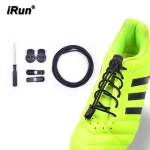 iRun New Style Custom Logo Printed Round Reflective Elastic Shoelaces Lock Laces Lazy Shoelaces No Tie Shoelace Manufacturer