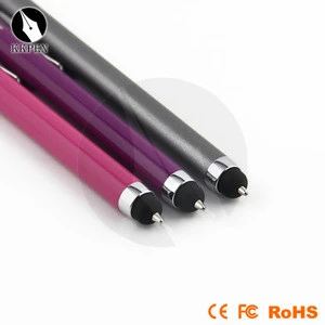 Jiangxin Various types of colorful top level mini size keychain 3in 1 stylus pen with roller pen