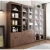 Jieshi Modern Display Furniture Storage Sectional Glass Door Wooden Bookcase