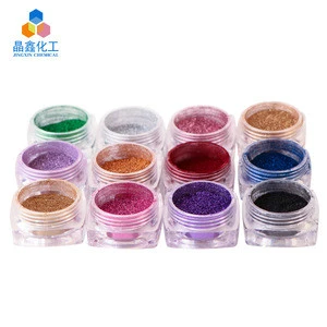 Jingxin mirror glitter  fluorescent glitter color acrylic powder cosmetic grade nail polish glitter powder on hot selling