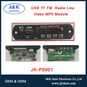 JK-P5001 FM usb mp5 kit /usb mp5 video player /usb mp5 motherboard
