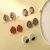 Import JUHU New Original Clay Oval Print Earrings Vintage Geometric Acrylic Stud Earrings For Women Fashionable 2020 Gift Party Jewelry from China