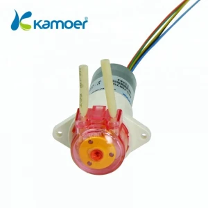 Kamoer KFS 24v brushless dc motor dosing pump magnesium sulfate ethyl acetate transfer peristaltic pump