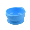 Kids Baby Toddlers Feeding Dishes Non-Stick Flexible Easy Clean Silicone Tableware Sucker Bowl With Suction Cup