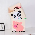 Kids Cube Storage Bins Foldable Animal Fabric Organizer Toy Box 13 inch Toy Chest