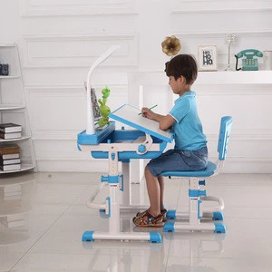 Kids study table and chair children drawing desk bedroom furniture set
