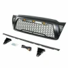 KINGCHER Front Grille For 2005-2011 Toyota Tacoma ABS Honeycomb Hood Grill W/ LED Lights