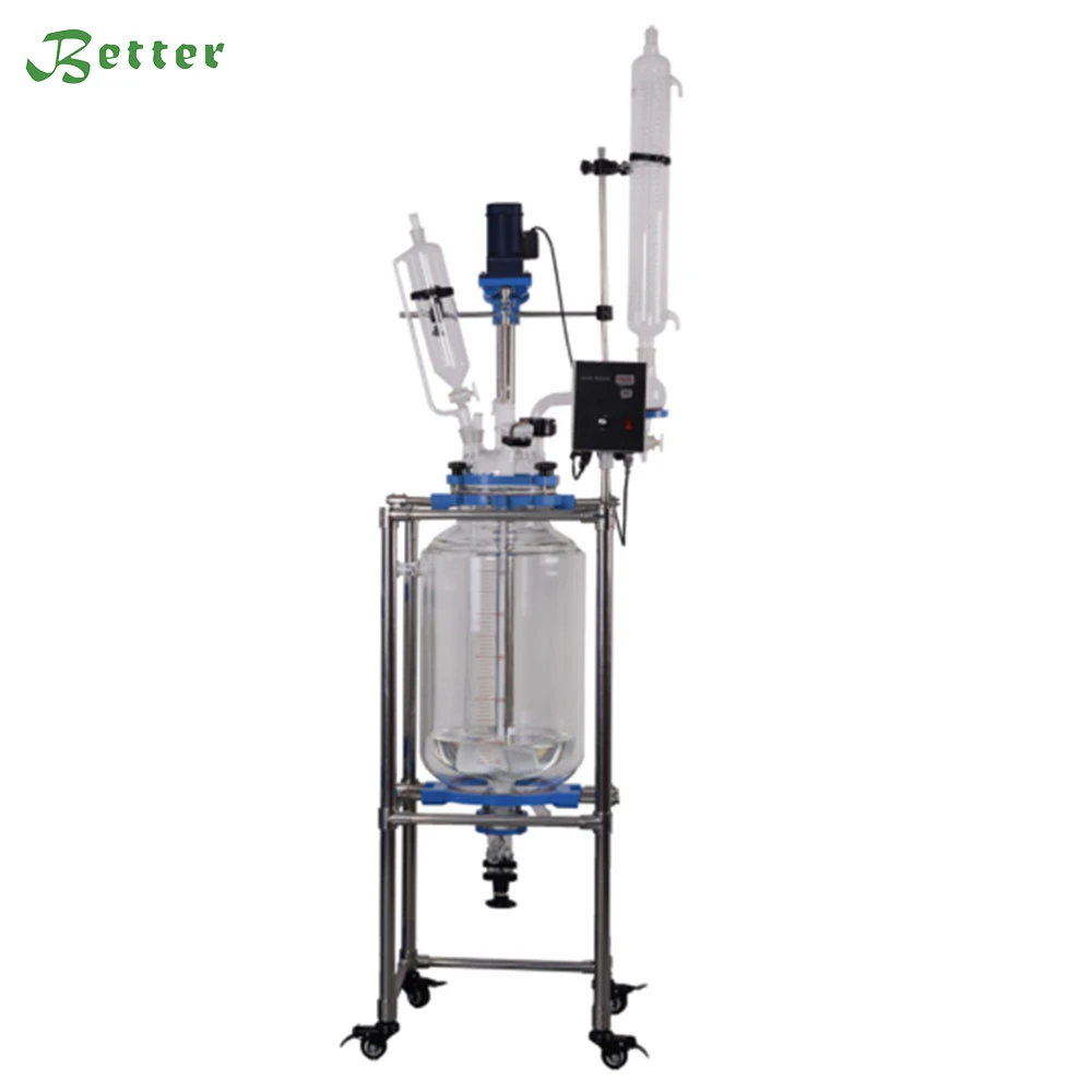 Lab Vacuum Soxhlet Extractor Distillation Jacketed Glass Reactor for Herba