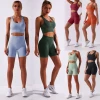 Ladies Sexy Backless Mesh Stitching Breathable Slim Yoga Suit Gym Wear Workout Fitness Clothing 2 Piece Of Jumpsuit