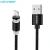 Import Lanyasir T9 360 Degree LED Mobile Phone Charger 2.4A 1M Nylon Wire Magnetic Micro USB Type C Charging Cable from China