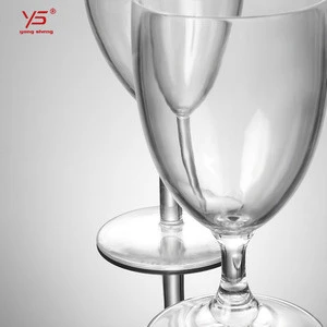 Latest design unbreakable polycarbonate wine glass