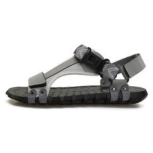 Latest designs custom summer outdoor casual fashion leather men sandals 2019