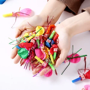 Latex Whistle Noise Making Balloon Wedding Birthday Party Accessories