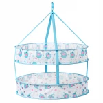 Laundry Sweater Hanging Basket, Folding Double Drying Mesh Clothes Dryer Net