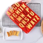 /LFGB Silicone Letter Mold A-Z Chocolate Ice Cookie Mould