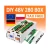 Import LI-ENER EU Stock 230Ah 51.2V 280ah 300Ah 10KWh 15kwh Battery Case DIY Kit with Smart BMS 16S1P battery box LiFePO4 Battery Pack from China