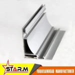 light box textile frame, extrusion aluminum frame with silver anodized 8cm single side aluminum extrusion profile