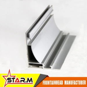 light box textile frame, extrusion aluminum frame with silver anodized 8cm single side aluminum extrusion profile