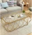 Import Lighted Rectangular glass marble  tv stand set and coffee table from China
