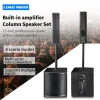 Lihui 15" Bluetooth Speaker with 4.5" Full Horn Active Speaker PA Sound System for  Art Center  Exhibition Hall Column Speaker