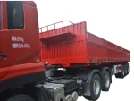 Load capacity 40 tons, 50 tons, 3-axle rollover/dump semi-trailer tractor, hydraulic dump truck