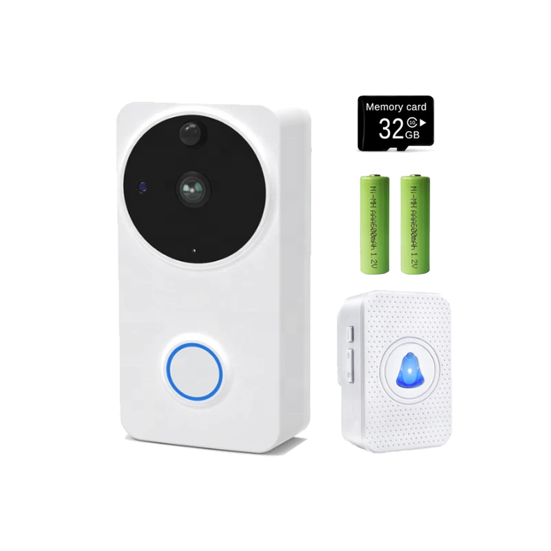 Long range wireless visual intercom battery powered video doorbell camera 1080P night vision ring wifi wireless doorbells