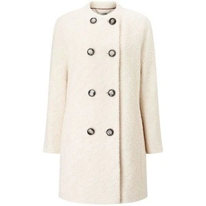Long style wool winter jackets top grade lady fashion warm coat fur trendy