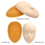 Lovbeauty Premium Quality 5D Facial Tattoo Training Head Silicone Practice Microblading Lip Eyebrow Skin Mannequin  Doll Face