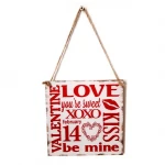 Love Letter Wooden Wall Hanging Board Plaques Signs Gift Pendant Tag