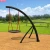 Import Lovely seat kids outdoor children swing rides with double seats and galvanised steel frames AP SW3009 from China