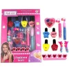 Low MOQ sell fast children cosmetic toy girl beautiful nail art kits kids makeup gift set