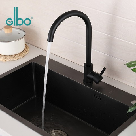 low pressure black modern kitchen faucet mixer tap stainless steel price