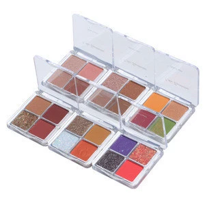 Low Price Custom Private Label Make Up Pallets Glitter Eye Shadow