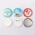 Import Lowest Price 25mm Customized Metal Pin Button Sublimation Blank Plastic Badge with Different Size from China