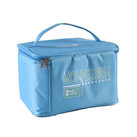 Lunch Food Ice Cream Customize Logo Cooler And Bag 600D Polyester Beer Can Insulated Cooler Bag Fitness Cooler Lunch Bag