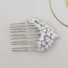 luxurious crysal clear cubic zircon top sale romantic fashion design bridal hair comb