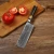 Luxury and professional 7" damascus blade kitchen knife