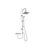 Luxury Bathroom Accessories 304 ss In Wall Rainfall/ Waterfall Shower Faucet Set Thermostatic Bathroom Mixer Shower Head
