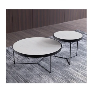 Luxury Living room furniture coffee table stainless steel in high quality