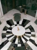 LX stone new fashion French style marble parquet waterjet medallion floor for living hall and entrance areas
