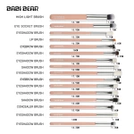 Maange low MOQ mini travel short handle maquillaje makeup brush set