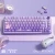 Import Magic Cat Keycaps Purple Cute Cartoon Anime Cherry Profile Keycap for Mechanical Keyboard with 7U and ISO Keys from China