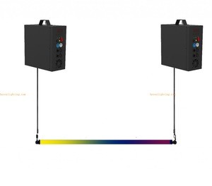 Manufacturer outlet:  Hosenlighting  kinetic multi color section dots control RGB tubes Multi color
