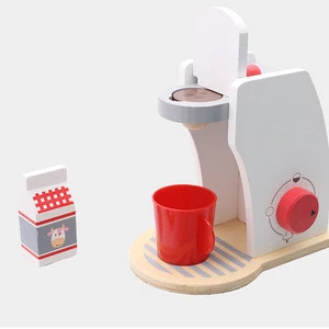 Manufacturer Wooden Coffee Machine Toy Custom Kids Pretend Play Kitchen Set Toy