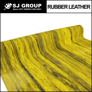 Marbled matte flexibility eco plant rubber leather