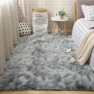 Meijialun shaggy washable rainbow plush carpet and rugs for living room carpets and rugs living room